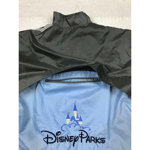 Disney Parks Windbreaker Jacket Size XS/S 1/2 Zip Vented Packable Gray - Picture 4 of 12